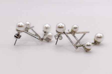 Pearlescent Futurista Earrings – Luxury Pearl Statement Earrings