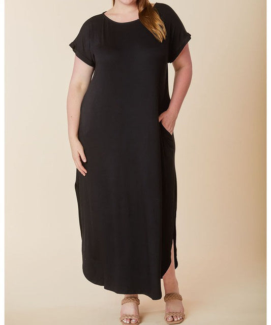 Fabina Bamboo Maxi Dress Curvy Size