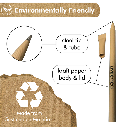 Paper Ballpoint Pens - 24 Pack - Lolomo!