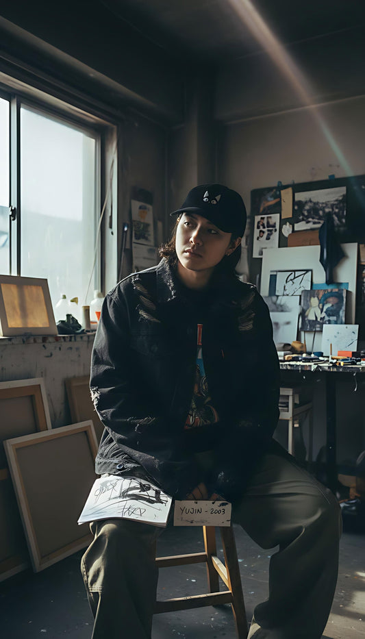 Sombrero de pana de gato asombrado