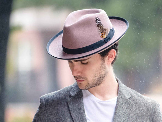 Classic Wool Felt Fedora Hat for Men Heritage