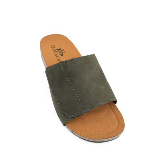 Olive Green Single - Strap Slides