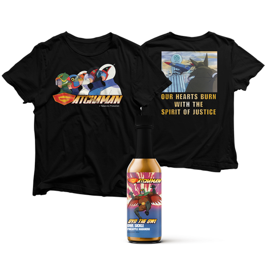 Gatchaman Tee Hot Sauce Combo