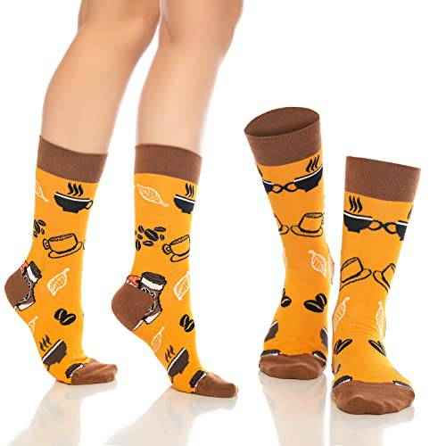 Fun Crew Socks for Men and Women – Colorful Cotton Novelty 6-Pack