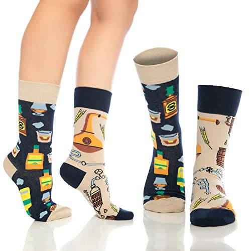 Fun Crew Socks for Men and Women – Colorful Cotton Novelty 6-Pack