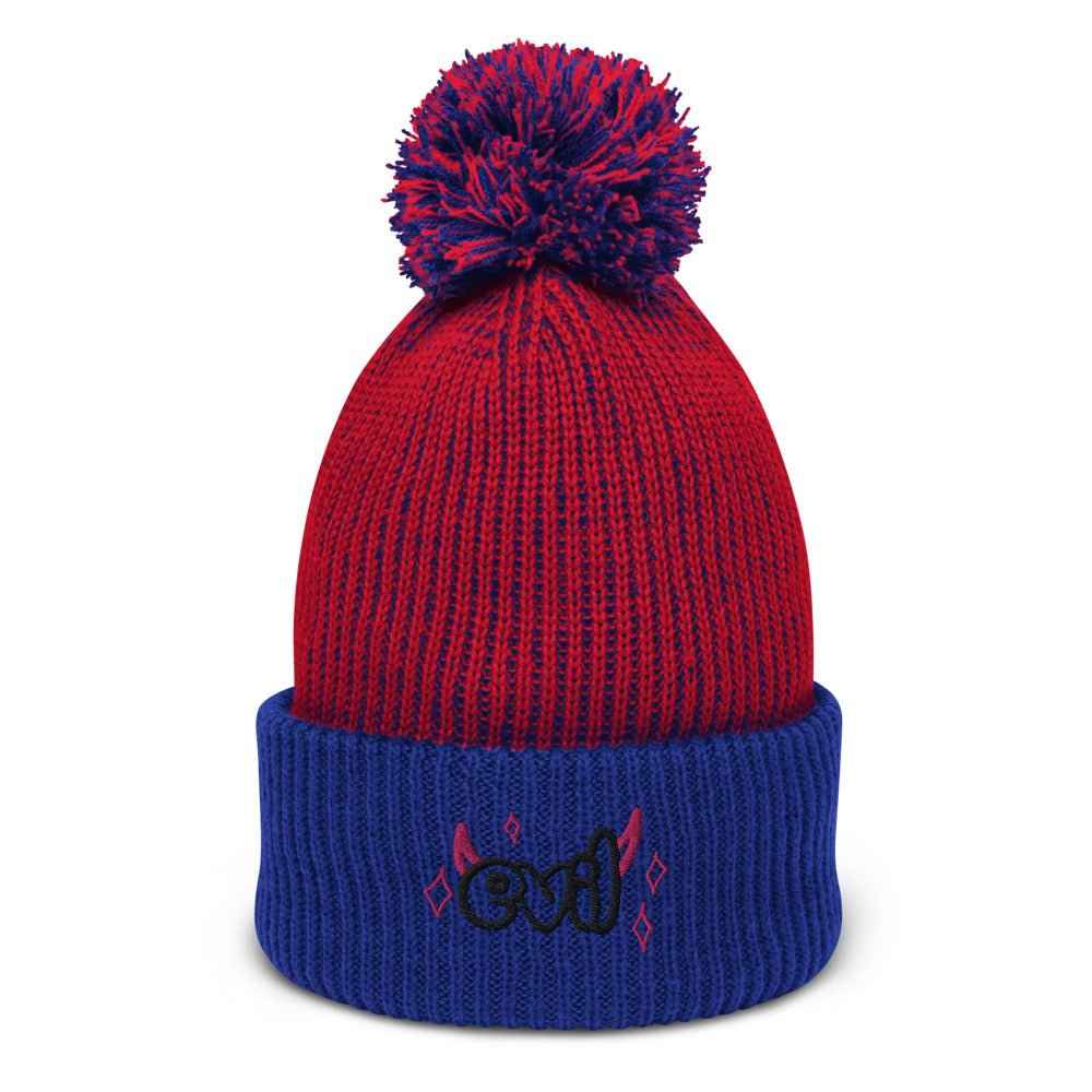 Evil Pop-Pom Beanie