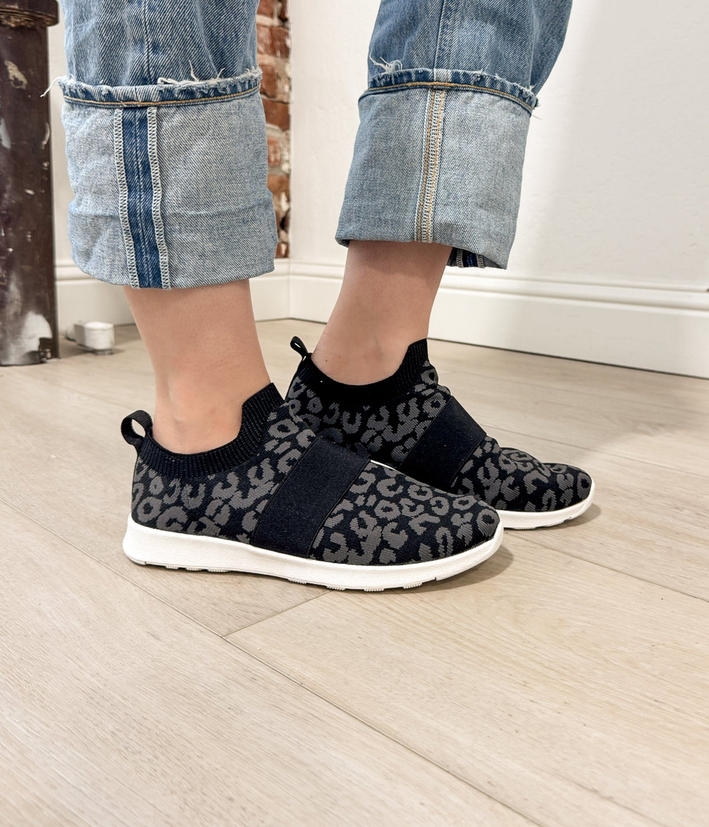 Jia Knit Sneaker in Black