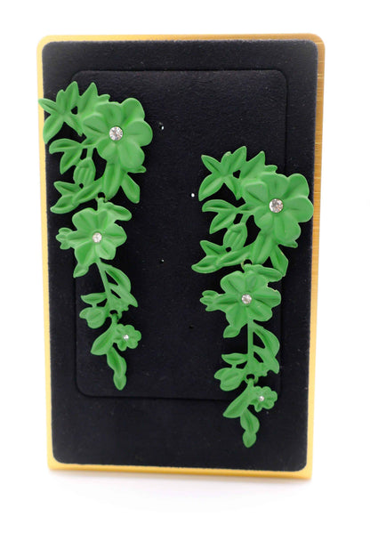 Blooming Glamour Earrings–Elegant Floral Statement