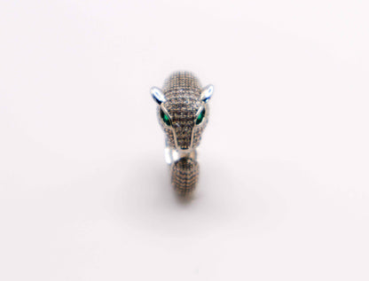 Panther Majesty Silver Ring - Embrace Elegance