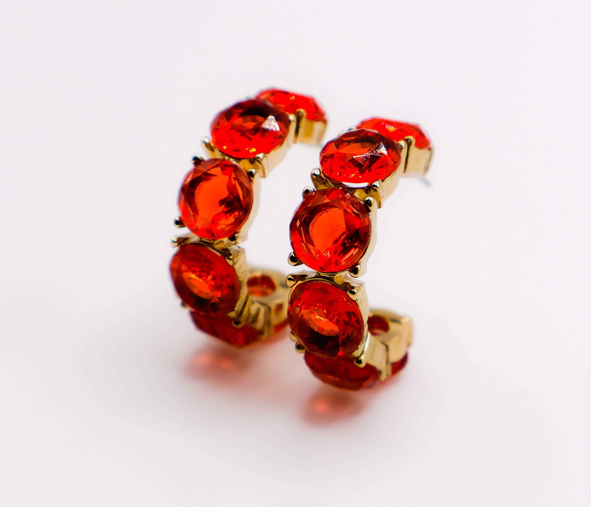 Crimson Elegance Earrings – Luxury Red Statement Earrings