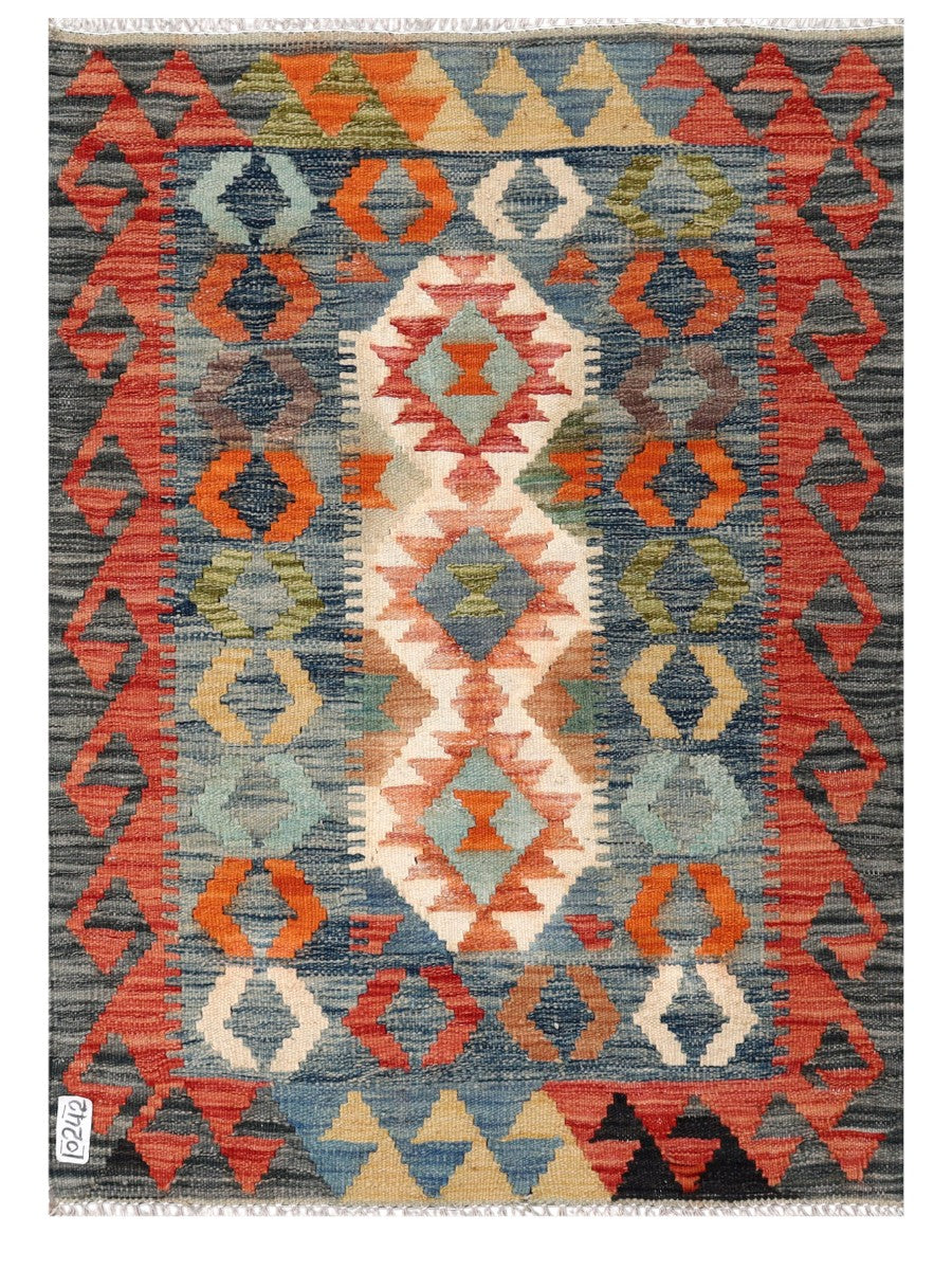 Maimana Afghanistan Kilim Rug - 112 x 80 cm