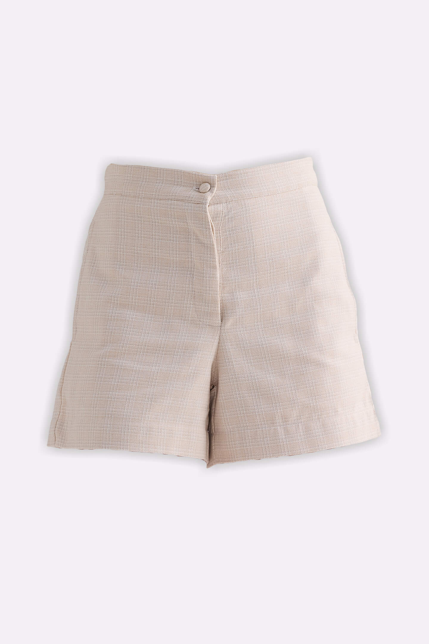 Cotton Tweed Shorts in Cream - Lolomo!