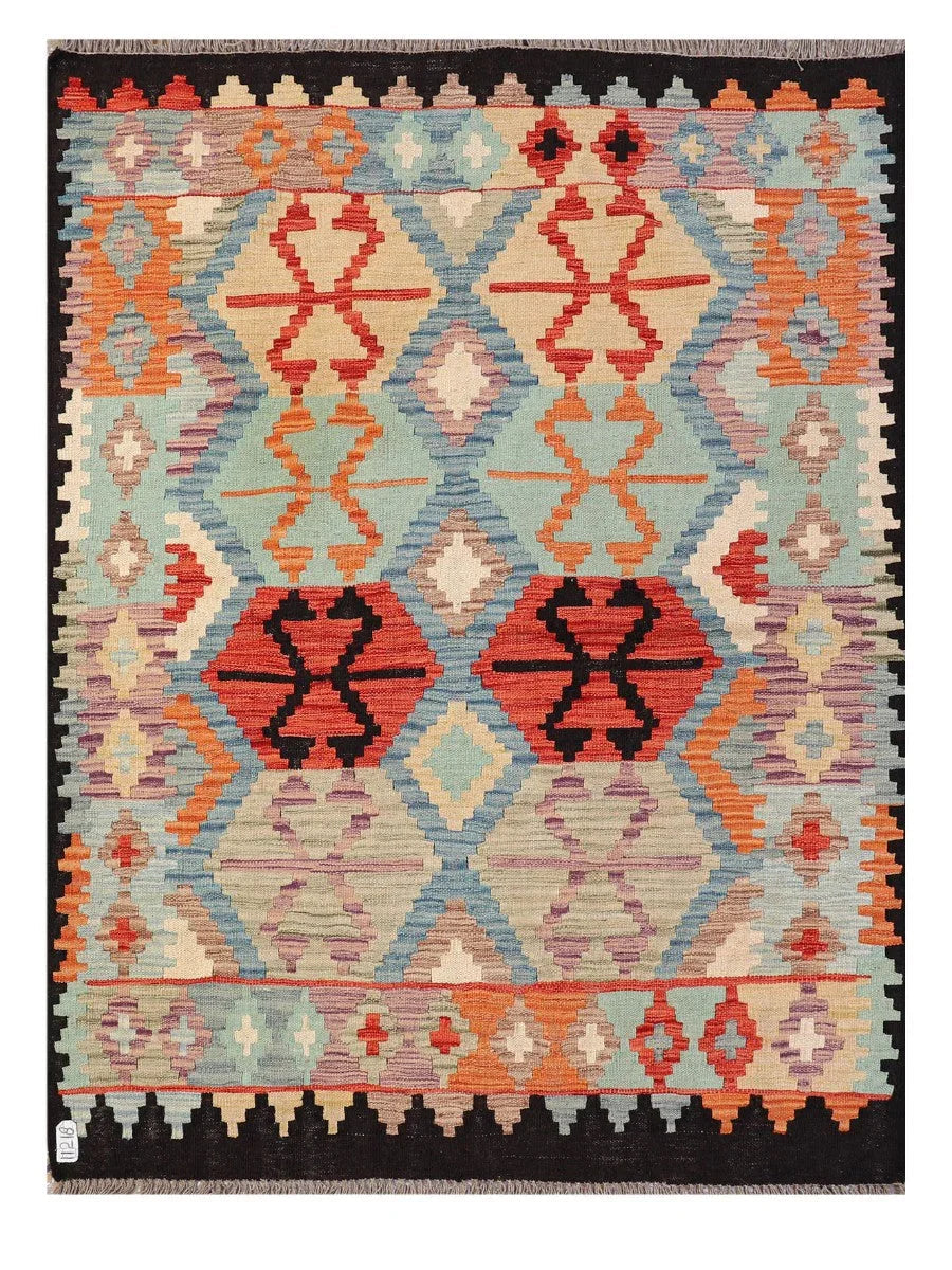Alfombra Kilim Maimana Afganistán - 164 x 121 cm