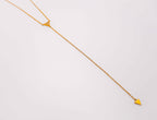 Gilded Triangle Delight Necklace