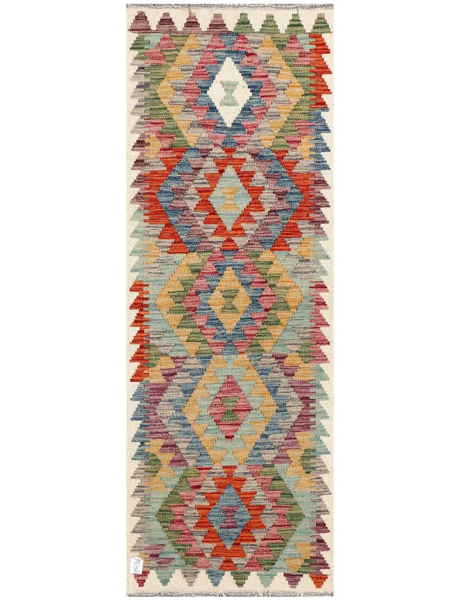 Maimana Afghanistan Kilim Rug - 169 x61 cm