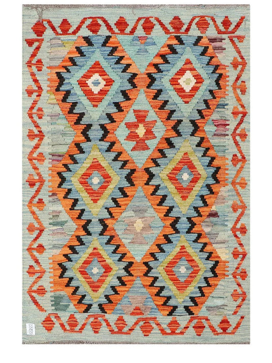 Maimana Afghanistan Kilim Rug - 137 x92 cm