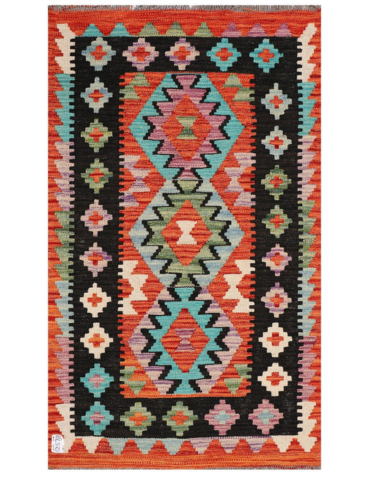 Maimana Afghanistan Kilim Rug - 131 x 80 cm