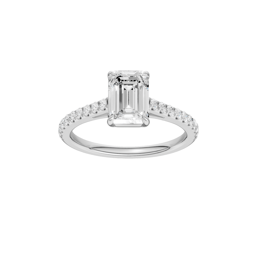 1.25ct Emerald Certified Solitaire Lab Diamond Ring - Lolomo!