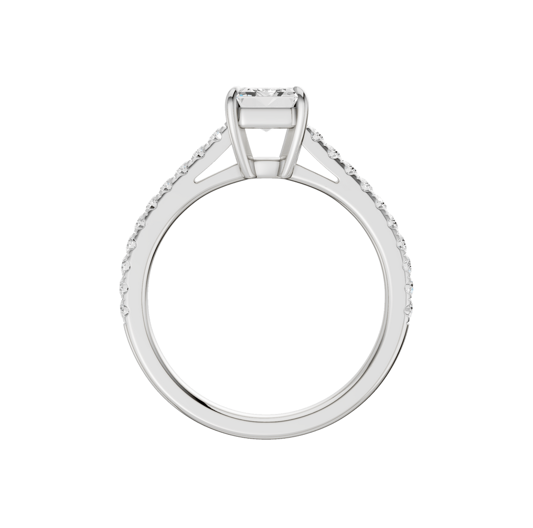 1.25ct Emerald Certified Solitaire Lab Diamond Ring - Lolomo!