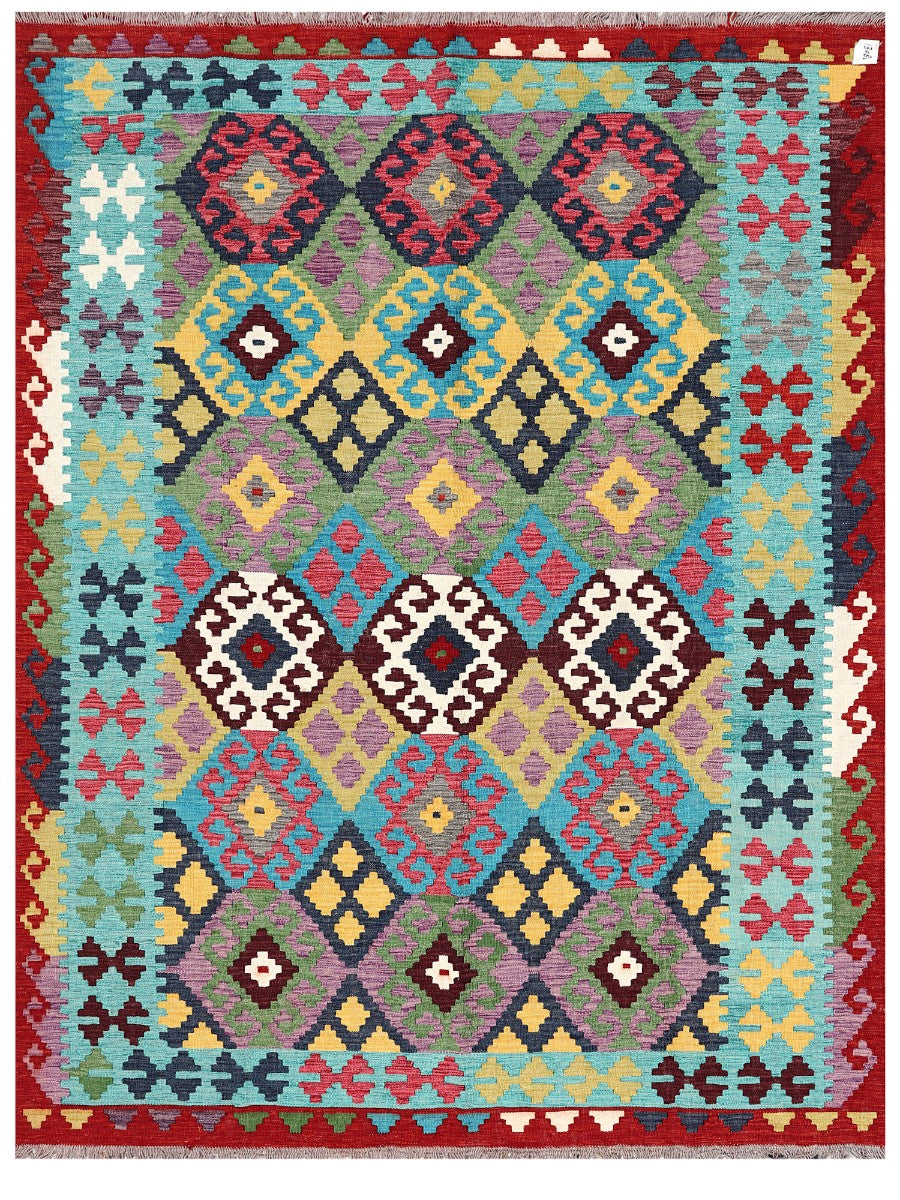 Alfombra Kilim Maimana Afganistán - 240 x 183 cm
