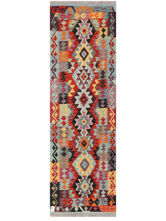 Maimana Afghanistan Kilim Rug - 238 x 73 cm