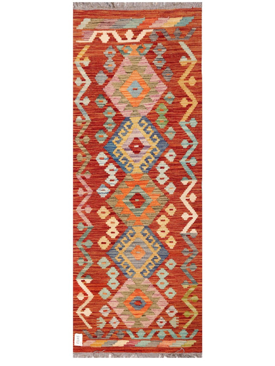 Maimana Afghanistan Kilim Rug - 168 x61 cm