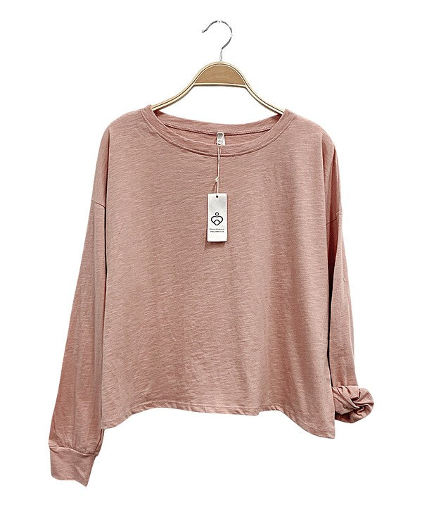 Fabina Cotton Oversized Long Sleeve T-Shirt