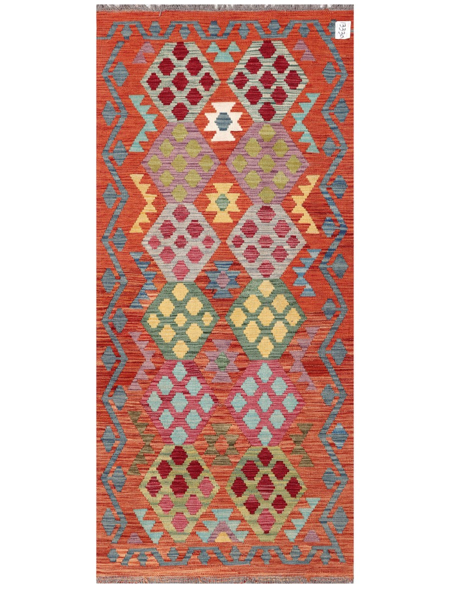 Maimana Afghanistan Kilim Rug - 191 x85 cm