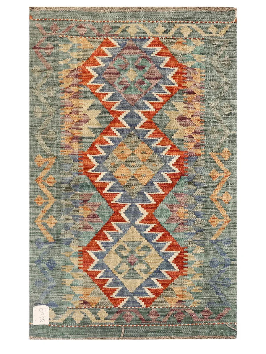 Alfombra Kilim Maimana Afganistán - 98 x 61 cm