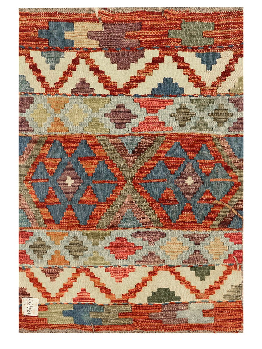 Tapis Kilim Maimana Afghanistan - 90 x 62 cm