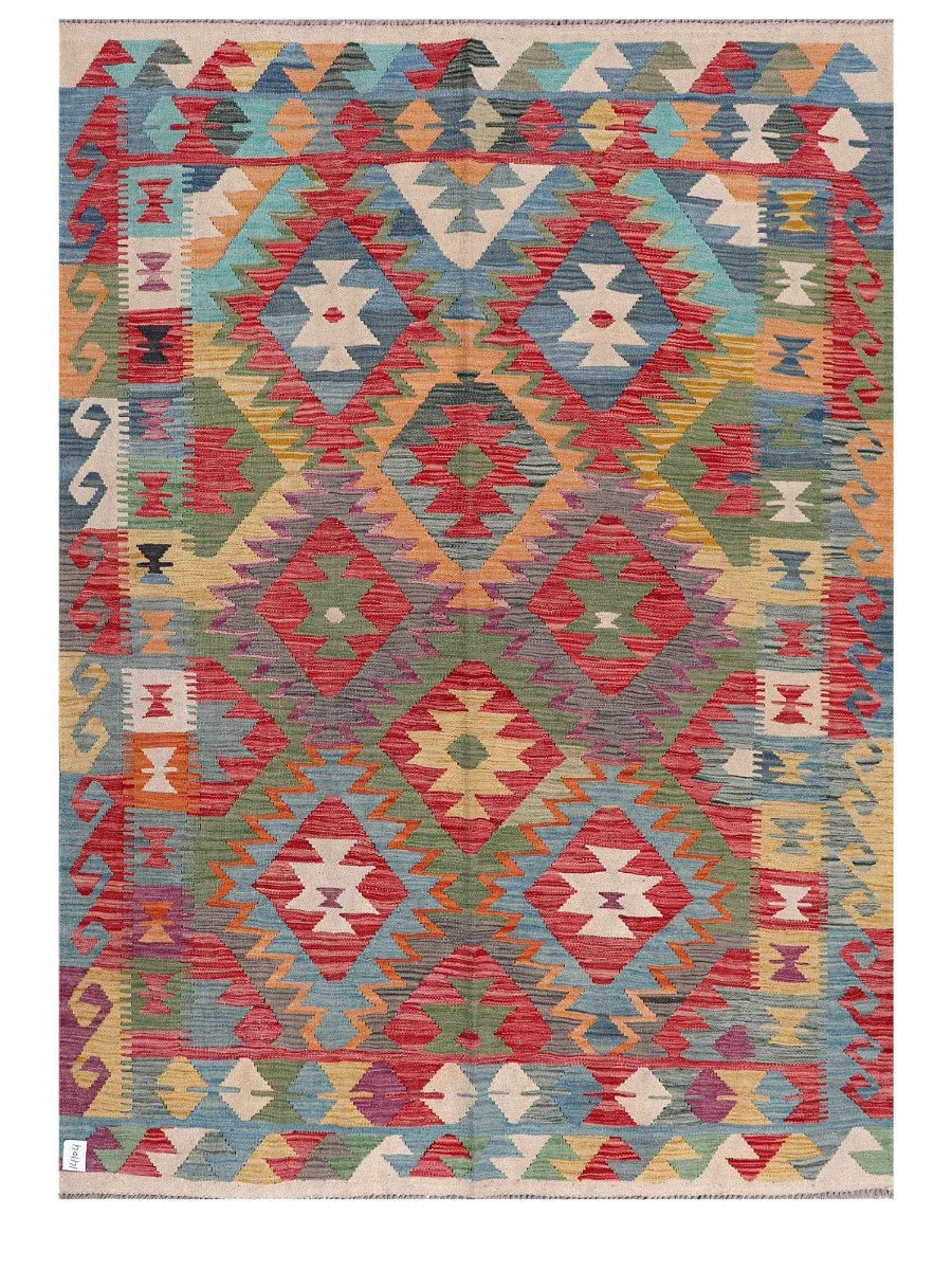 Maimana Afghanistan Kilim Rug - 241 x174 cm