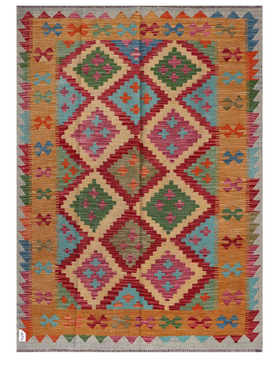 Maimana Afghanistan Kilim Rug - 200 x146 cm