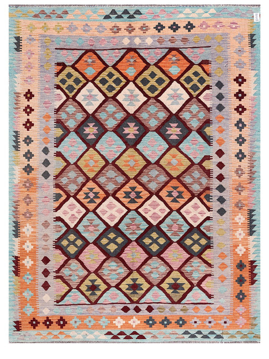 Maimana Afghanistan Kilim Rug - 241 x183 cm