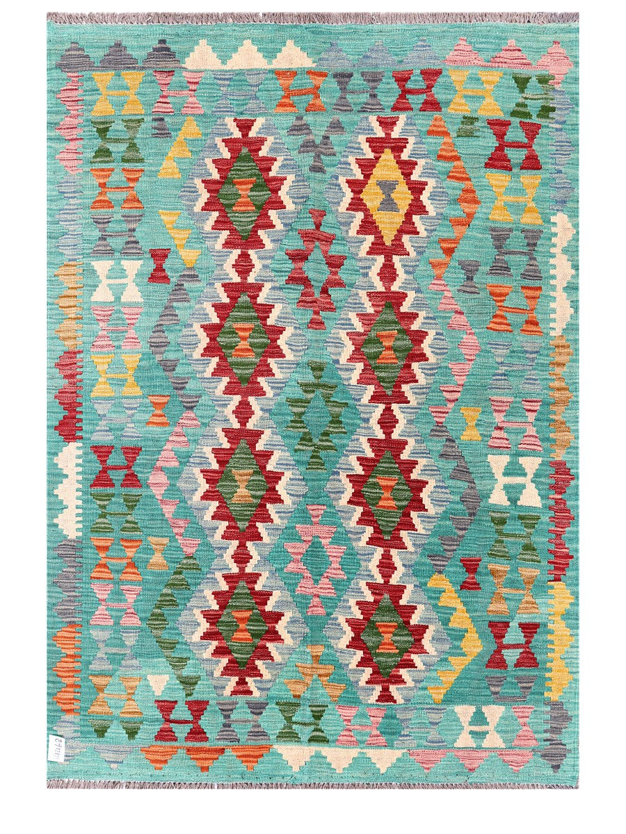 Maimana Afghanistan Kilim Rug - 182 x128 cm