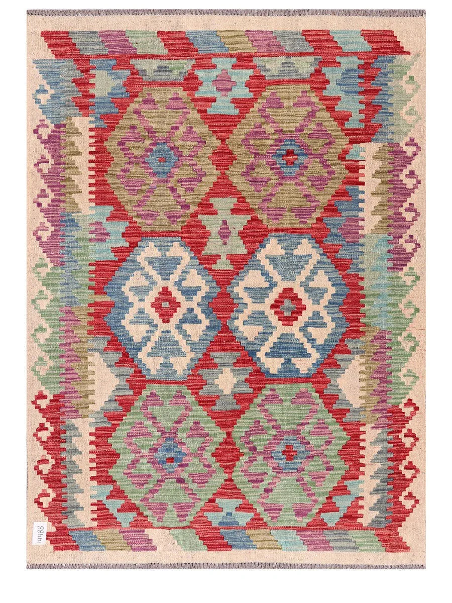 Alfombra Kilim Maimana Afganistán - 166 x 122 cm