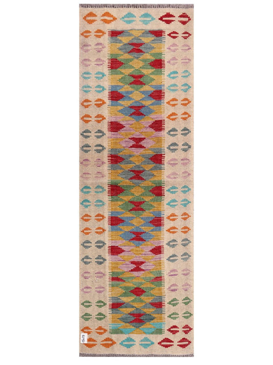 Maimana Afghanistan Kilim Rug - 210 x70 cm