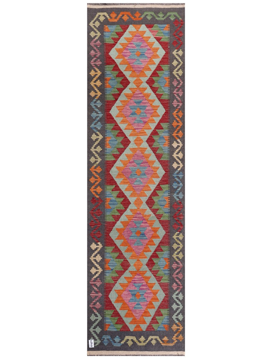Tapis de Kilim Maimana Afghanistan - 294 x 83 cm