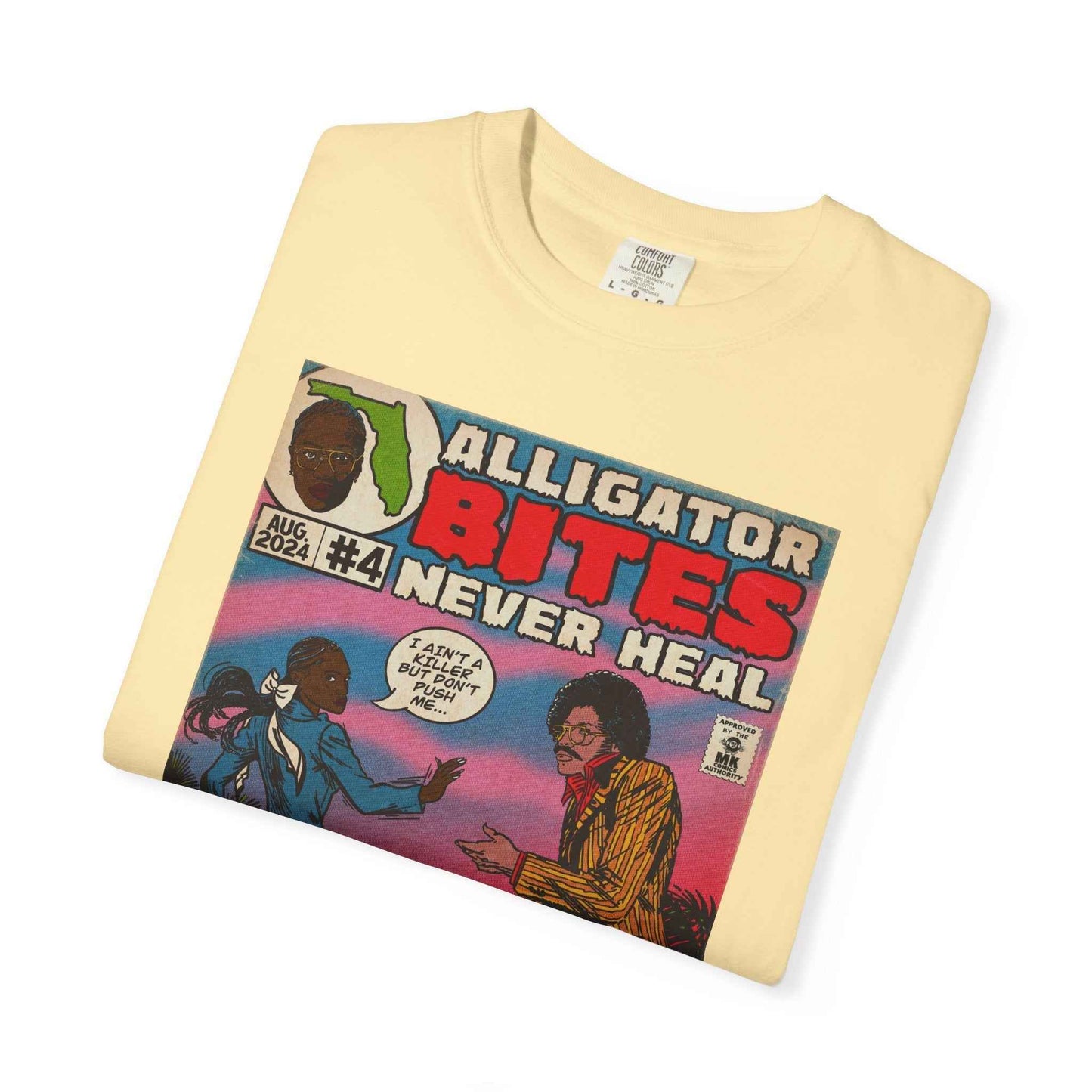 Denial is a River - Alligator Bites - Unisex Comfort Colors T-shirt