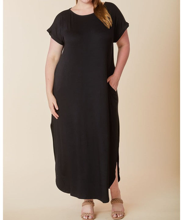 Fabina Bamboo Maxi Dress Curvy Size