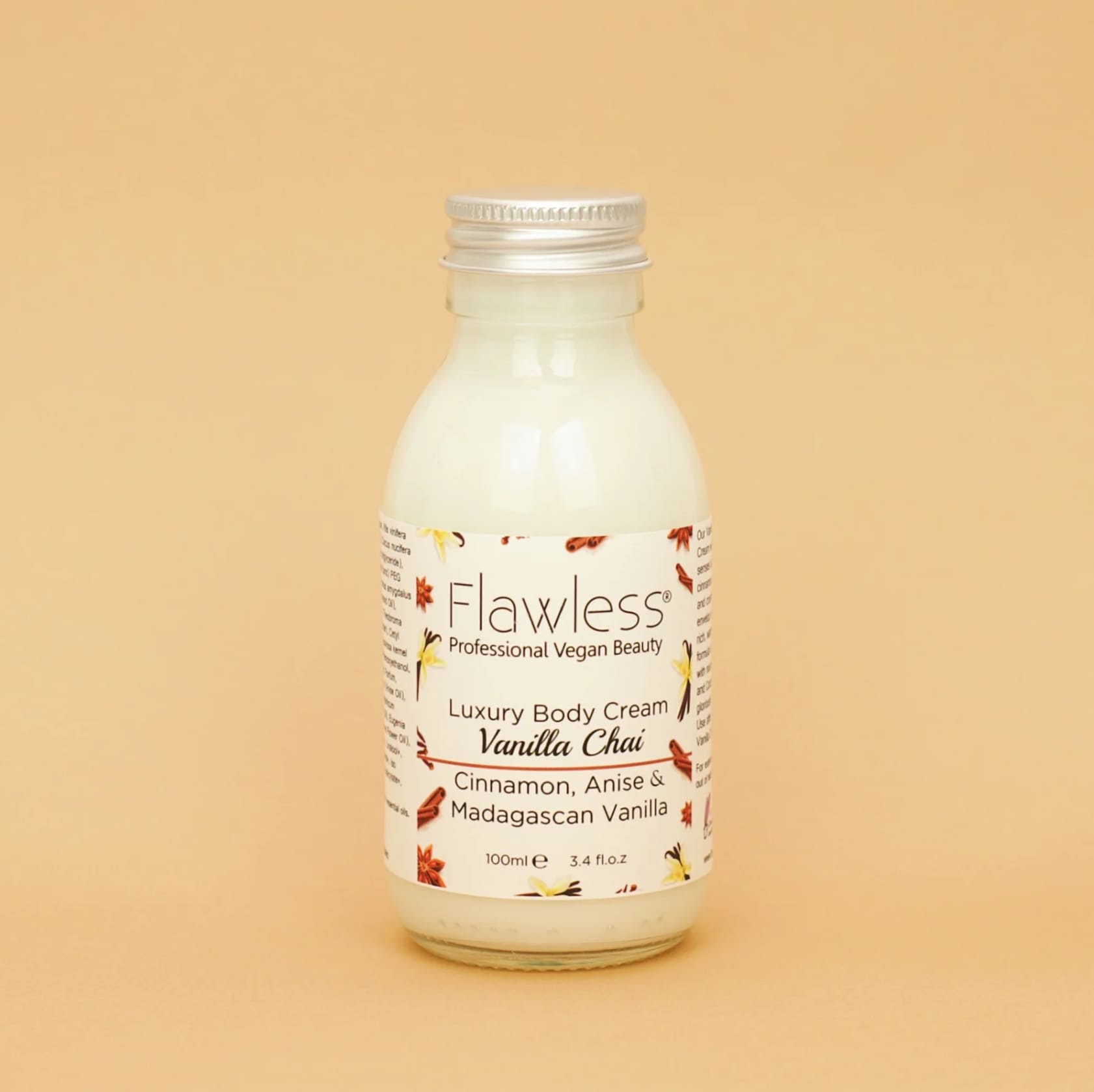 Vanilla Chai Body Cream - Eco-Friendly Skincare in Recycled Glass