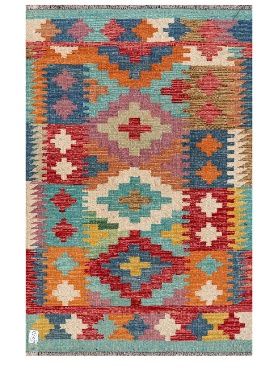 Maimana Afghanistan Kilim Rug - 155 x103 cm