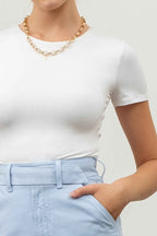 The Workshop Studio x Luxe Fit Cropped Tee