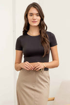 The Workshop Studio x Luxe Fit Cropped Tee