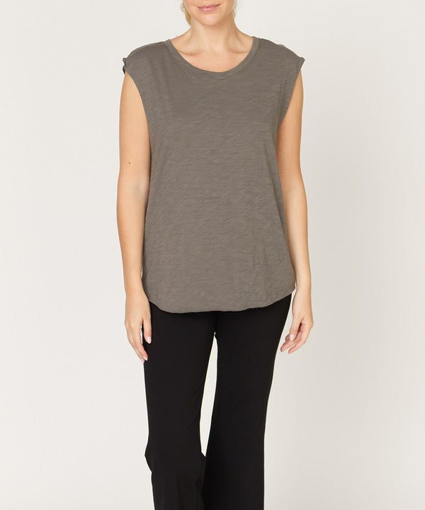 Fabina Cotton Slub Muscle Vintage Tank (New Style)