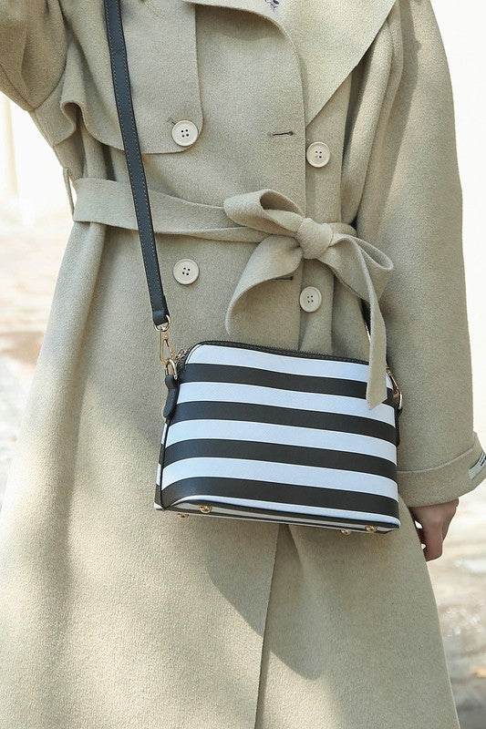 MKF Kimmy Striped Crossbody bag by Mia K