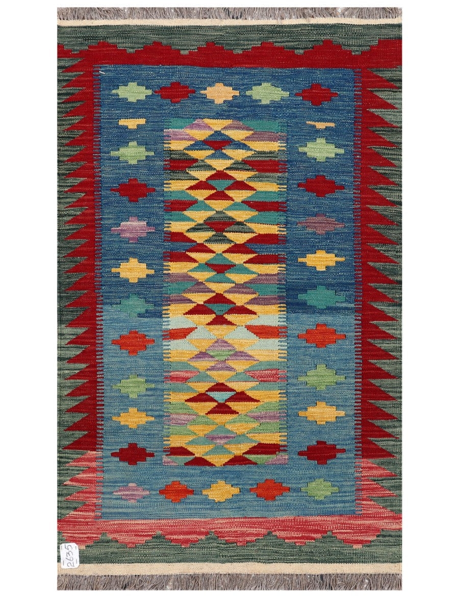 Maimana Afghanistan Kilim Rug - 152 x90 cm