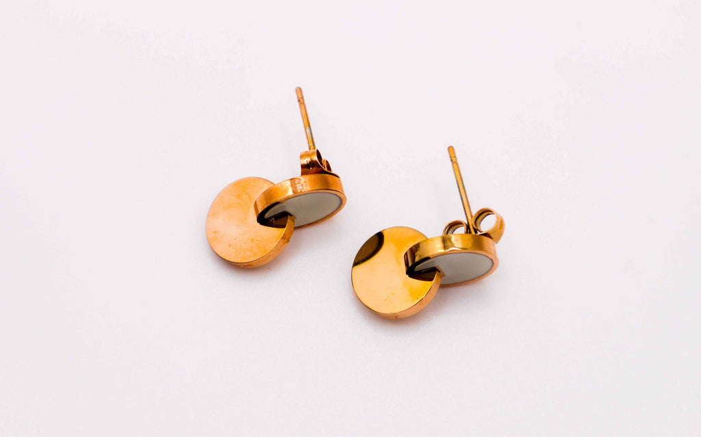 Rosy Radiance Circles Earrings