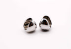 Italian Silver Peanut-Shaped Earrings