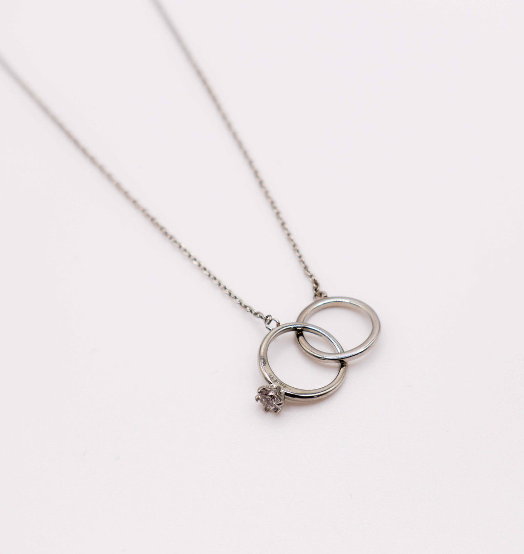 Eternal Embrace White Gold Necklace - Timeless Luxury