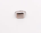 Italian Silver Rectangular Face Ring - Lolomo!
